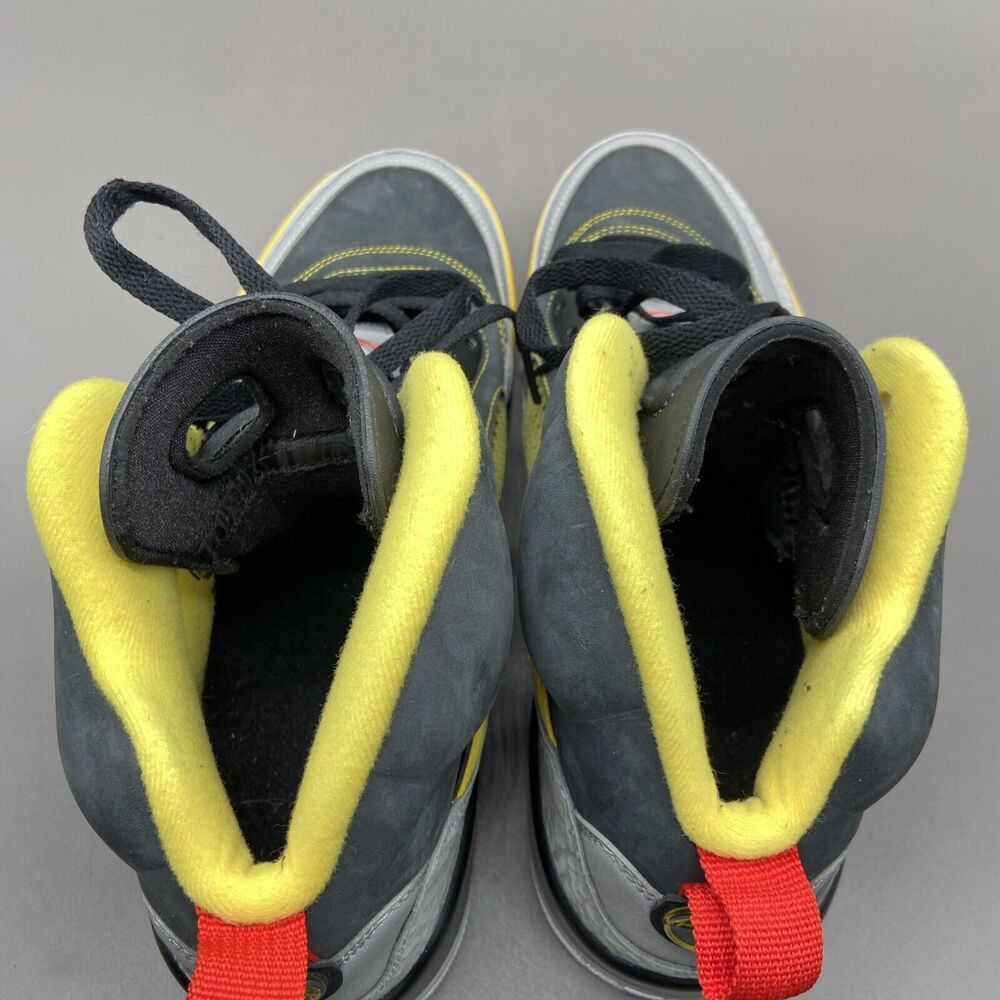 Nike Jordan Spizike Sz 12 Mens Shoe Metallic Silver Wolf Grey Yellow 315371-050 - Picture 10 of 13